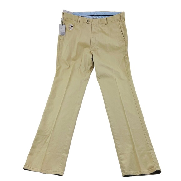 Peter Millar Other - NWT‎ Peter Millar Desert Sand Flat Front Cotton Spandex Pants Mens Size 36X34